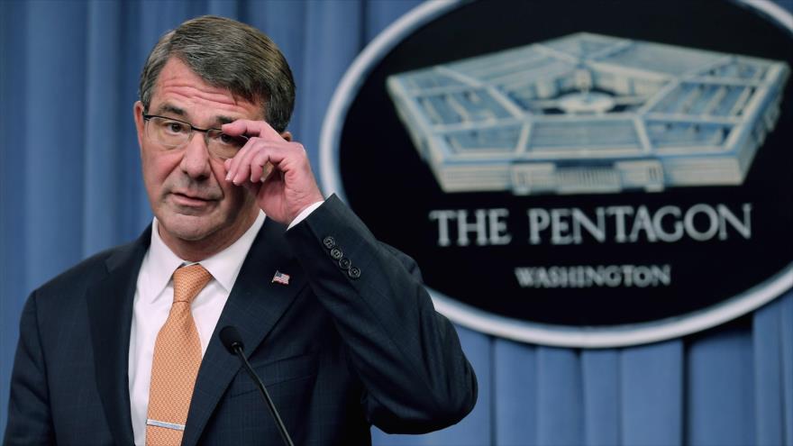 El secretario de Defensa de Estados Unidos, Ashton Carter, durante una rueda de prensa en el Pentágono, en Virginia (este). 23 de octubre de 2015.