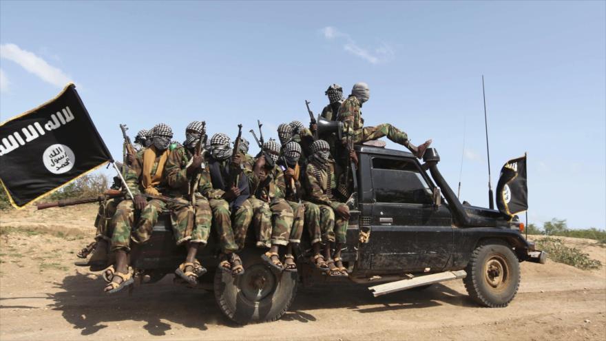 Integrantes de la banda terrorista Al-Shabab en Somalia.