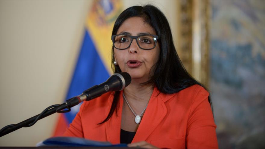 Delcy Rodríguez, ministra de Exteriores de Venezuela.