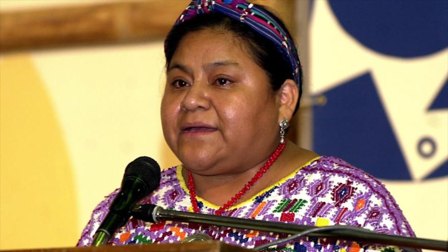 La líder indígena guatemalteca Rigoberta Menchú.