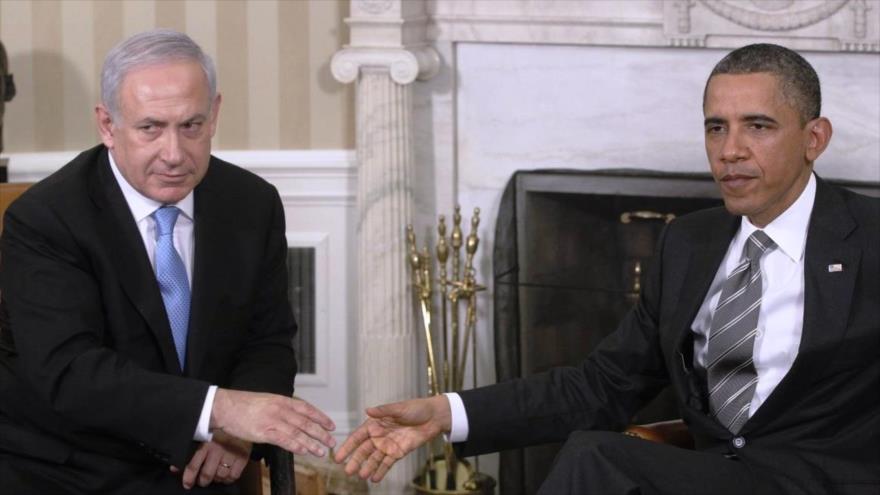 El premier israelí, Benyamin Netanyahu (izqrda.), se reúne en la Casa Blanca con el presidente de EEUU, Barack Obama (drcha.), 20 de mayo de 2011.