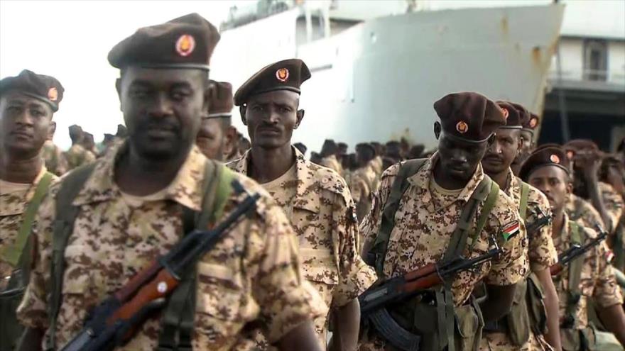 Soldados sudaneses.
