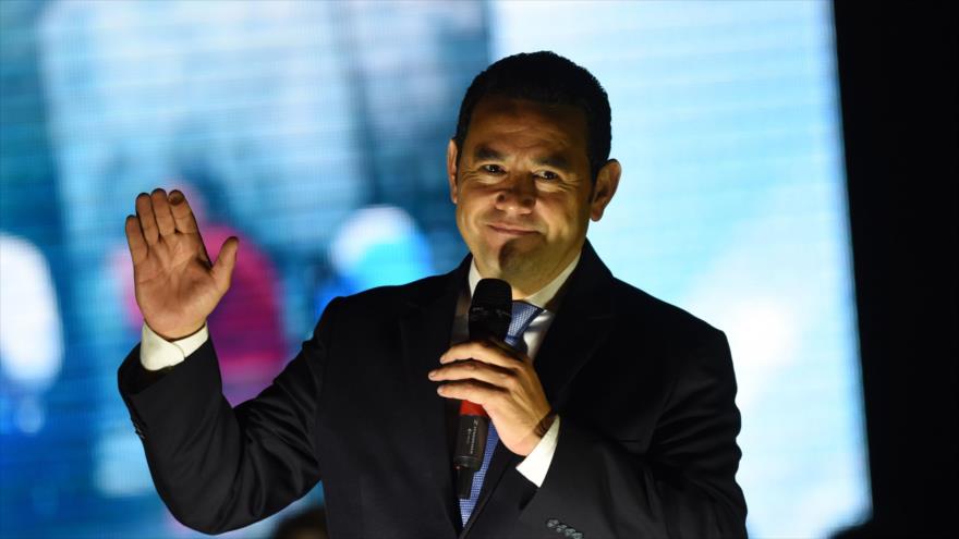 Nuevo presidente electo de Guatemala, Jimmy Morales. 26 de octubre de 2015