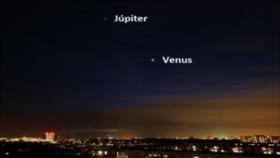 Venus y Júpiter se encuentran este lunes en el cielo