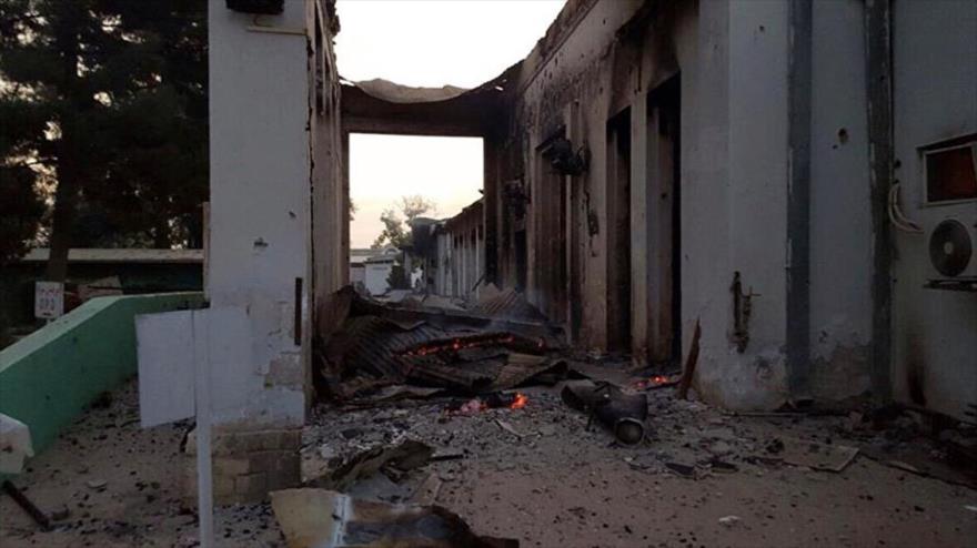 Hospital de Médicos Sin Frontera en Kunduz (Afganistán), tras ser blanco de un ataque aéreo estadounidense.