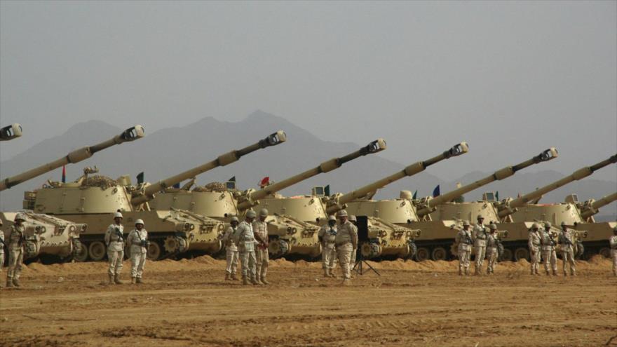 Los tanques del Ejército de Arabia Saudí.