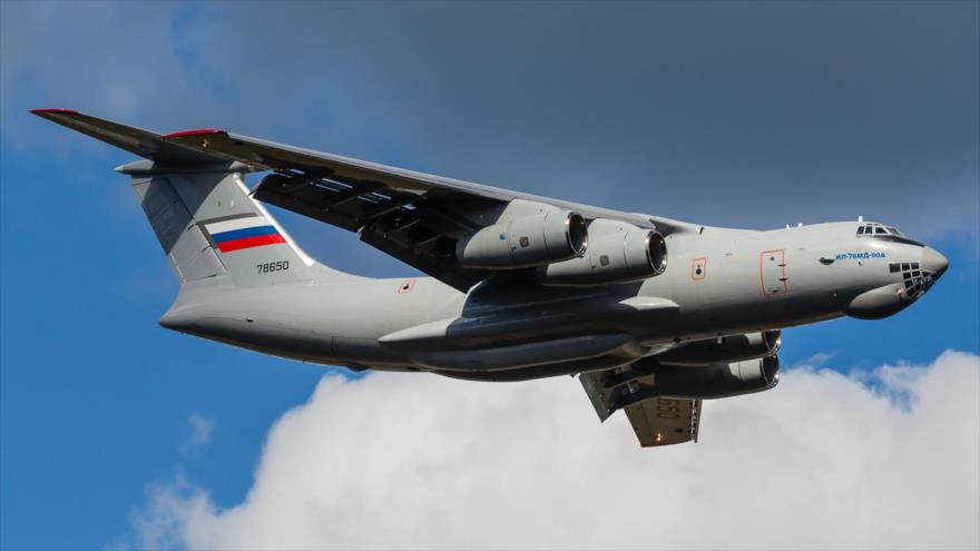 Avión de reconocimiento ruso tipo Ilyushin Il-76MD-90A.