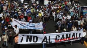 Nicaragüenses a favor y en contra del canal vuelven a las calles 