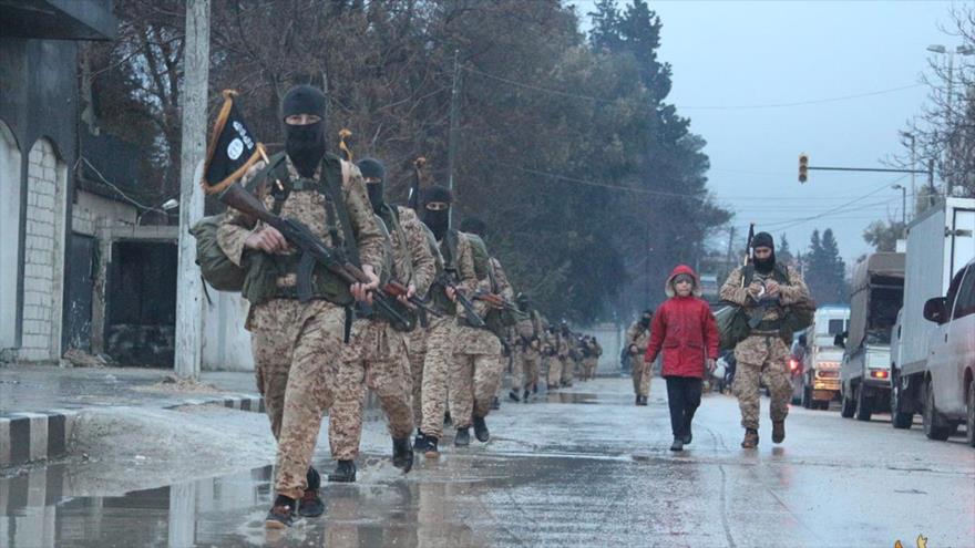 Integrantes del grupo terrorista EIIL (Daesh, en árabe) en Siria.