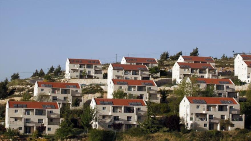 Un asentamiento ilegal israelí construido en los territorios ocupados palestinos.