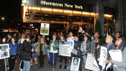 Activistas propalestinos protestan contra alcalde de Nueva York