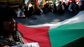 Argentinos marchan en repudio a la violencia israelí contra los palestinos