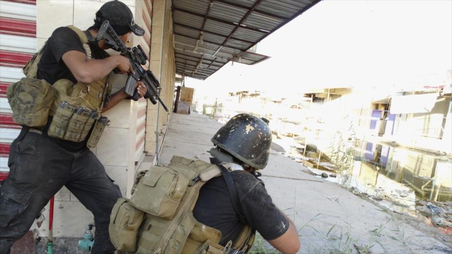 Fuerzas iraquíes en la ciudad de Ramadi, en la provincia occidental de Al-Anbar.