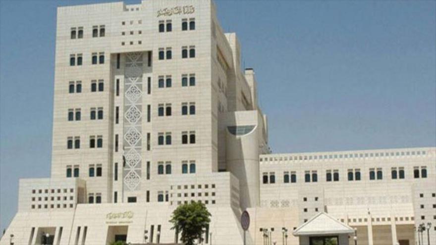 La sede del Ministerio de Asuntos Exteriores de Siria en la capitalina ciudad de Damasco.