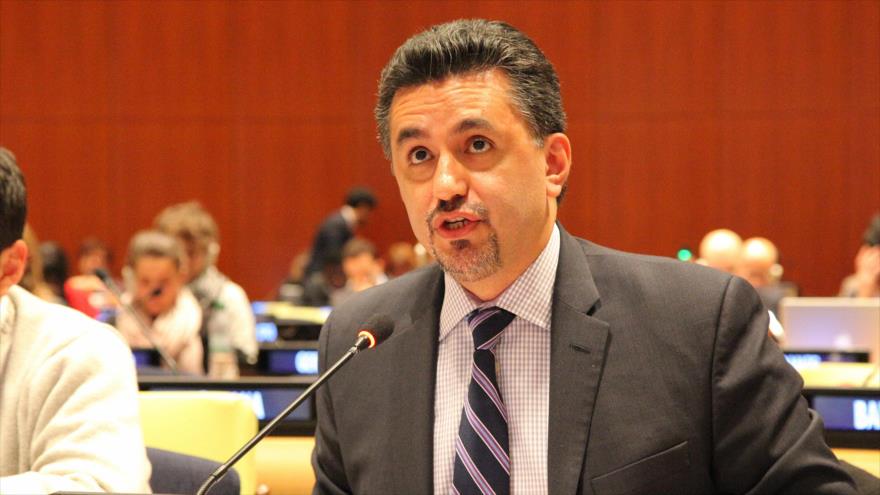 Embajador de Bolivia ante la Organización de las Naciones Unidas (ONU), Sacha Llorenti.