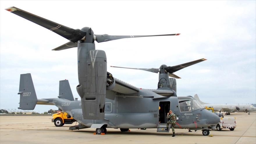 Aeronave militar polivalente Bell-Boeing V-22 Osprey del Ejército de EE.UU.