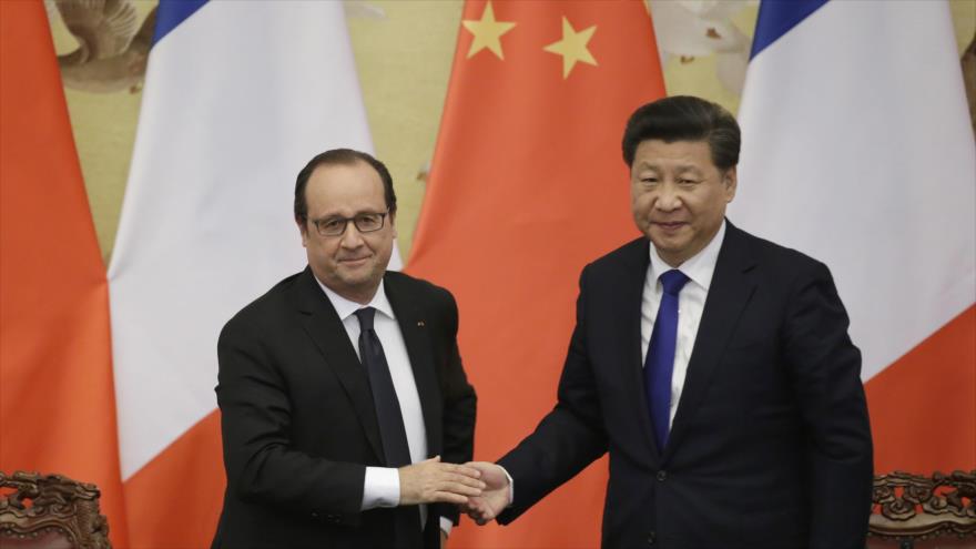 El presidente francés, François Hollande, y su homólogo chino, Xi Jinping, 2 de noviembre de 2015.
