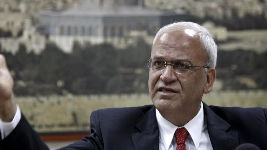 El secretario general de la Organización para la Liberación de Palestina (OLP), Saeb Erekat.