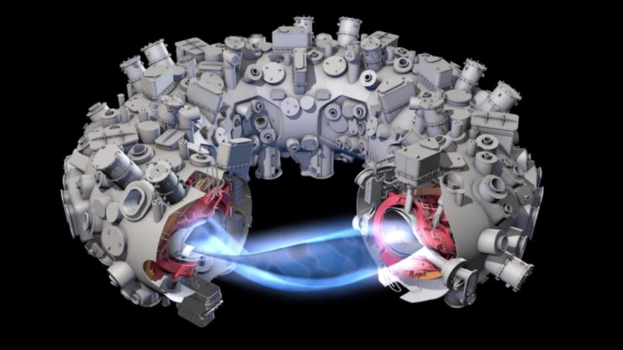 Imagen virtual de la máquina W7-X, creada por científicos alemanes, que podría revolucionar el modo de usar la energía.