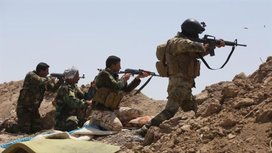 Fuerzas del Ejército iraquíes en la provincia occidental de Al-Anbar.