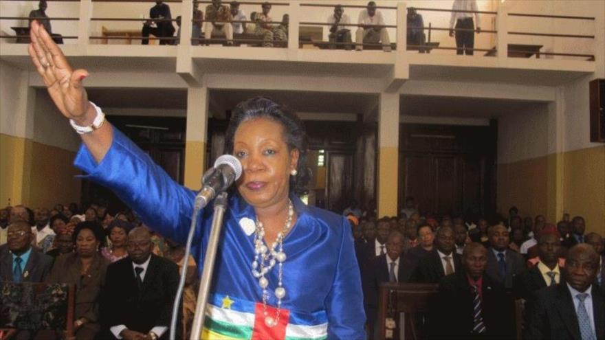 La presidenta de RCA, Samba Panza.