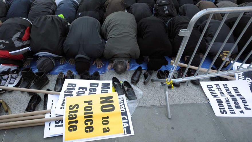 Musulmanes protestan contra la islamófobia en EE.UU.