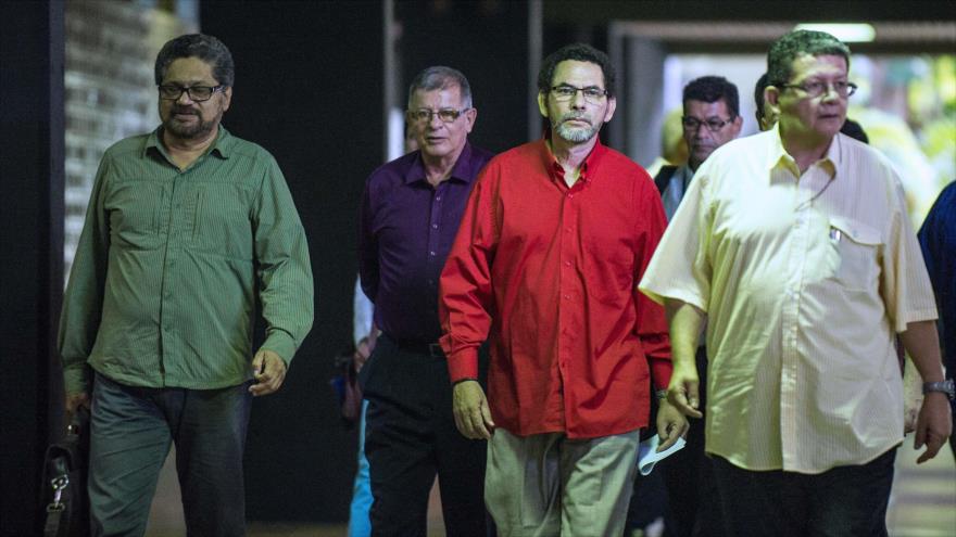 La delegación de las FARC en La Habana, capital cubana.