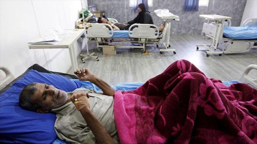 Un paciente que sufre cólera en un hospital en Bagdad, capital de Irak.
