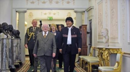 Presidentes de Bolivia e Irlanda sostienen reunión histórica