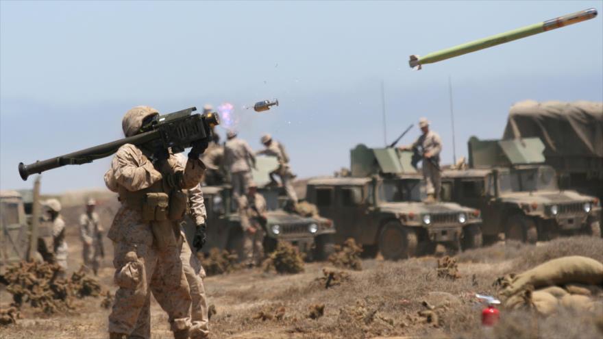 Momento de lanzamiento de un misil estadounidense Stinger.