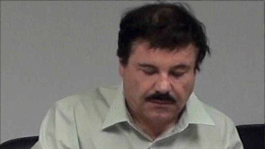 El narcotraficante mexicano Joaquín ‘El Chapo’ Guzmán Loera en Ciudad de México, la capital, 25 de febrero de 2014.
