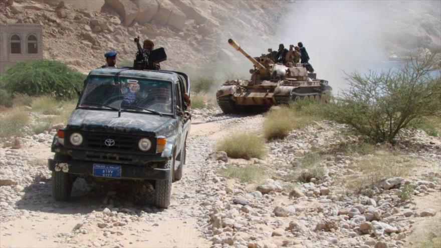 Tropas del Ejército yemení.