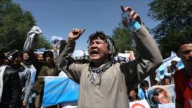 Cientos protestan en Kabul por decapitación del EIIL de 7 civiles