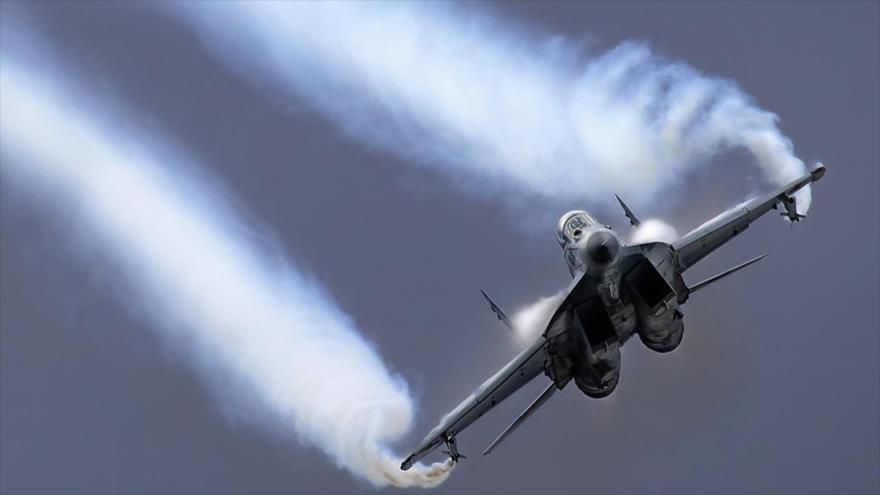 Avión de combate ruso Mig-29.
