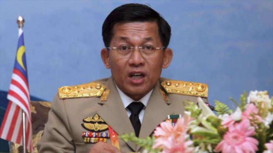 El jefe del ejército de Myanmar, el general Min Aung Hlaing.