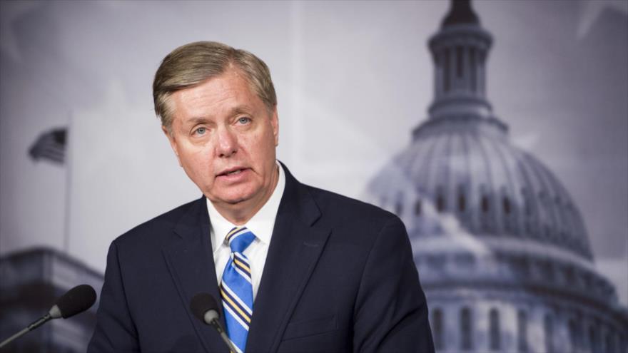 El senador republicano de EE.UU. y precandidato a la presidencia 2016, Lindsey Graham.