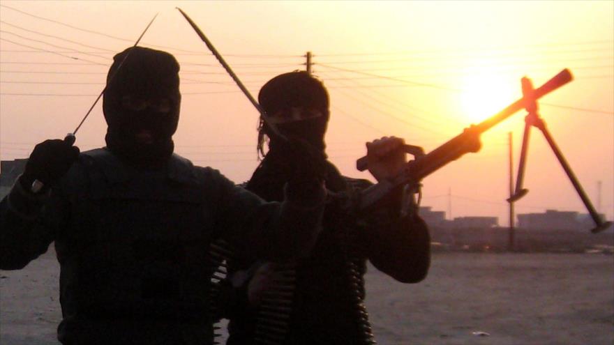 Miembros del grupo terrorista EIIL (Daesh, en árabe) en el territorio iraquí.