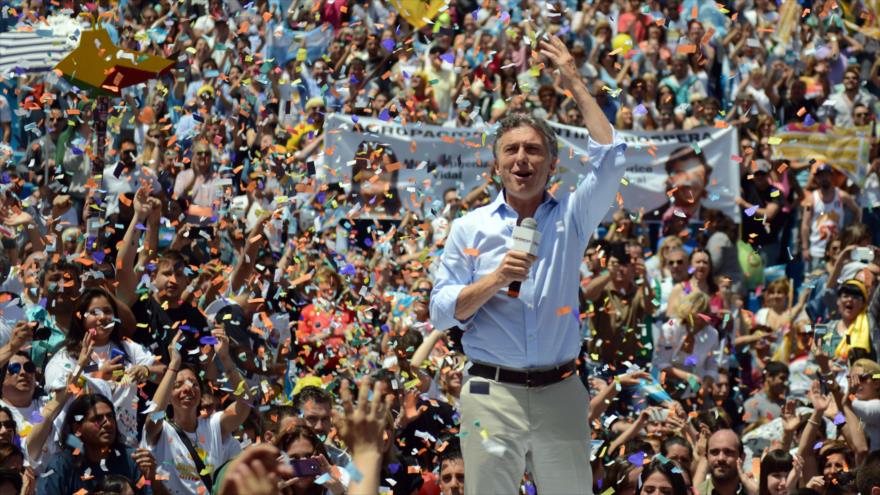 Mauricio Macri, candidato a las presidenciales de Argentina de la alianza de derecha Cambiemos.