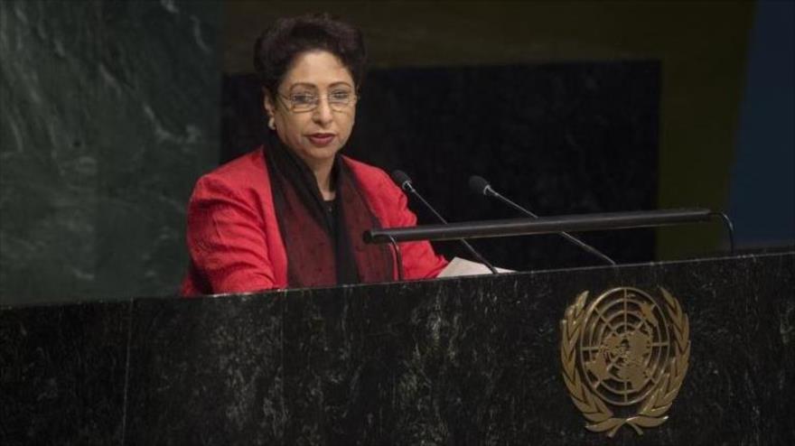 La representante permanente de Paquistán ante la ONU, Maliha Lodhi