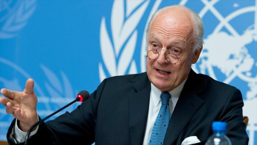 El enviado especial de la Organización de las Naciones Unidas (ONU) para Siria, Staffan de Mistura.