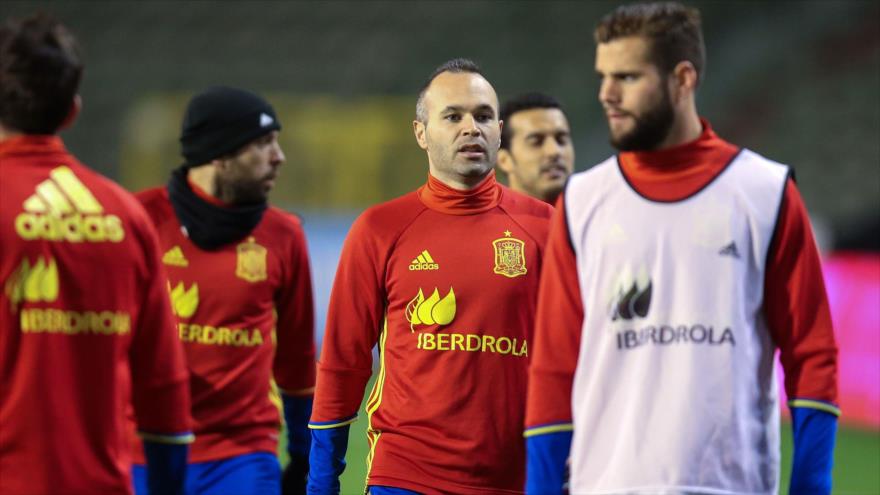 Jugadores de la selección de fútbol de España.