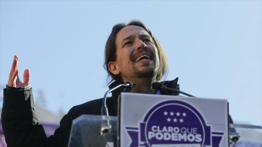 El secretario general del partido español Podemos, Pablo Iglesias.