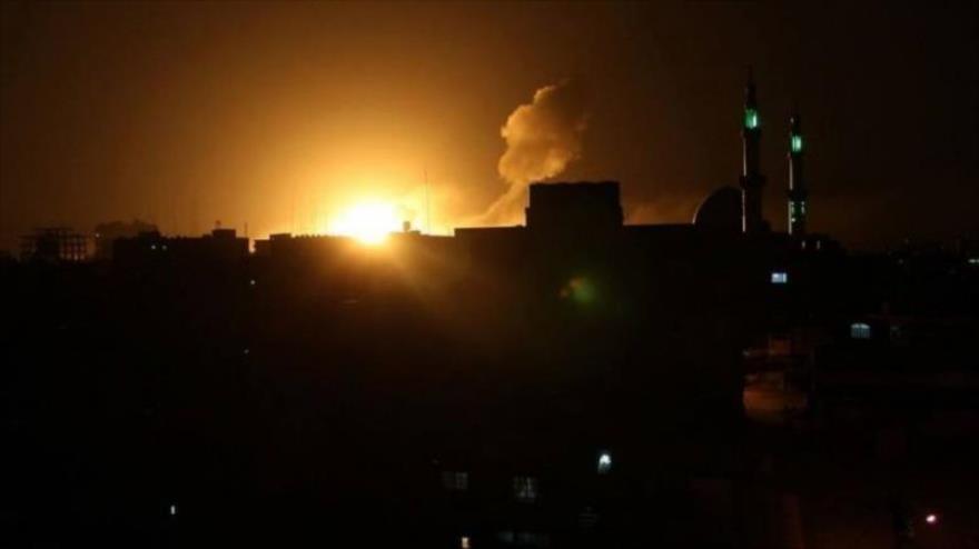 Explosión provocada por bombardeos israelíes en Gaza.
