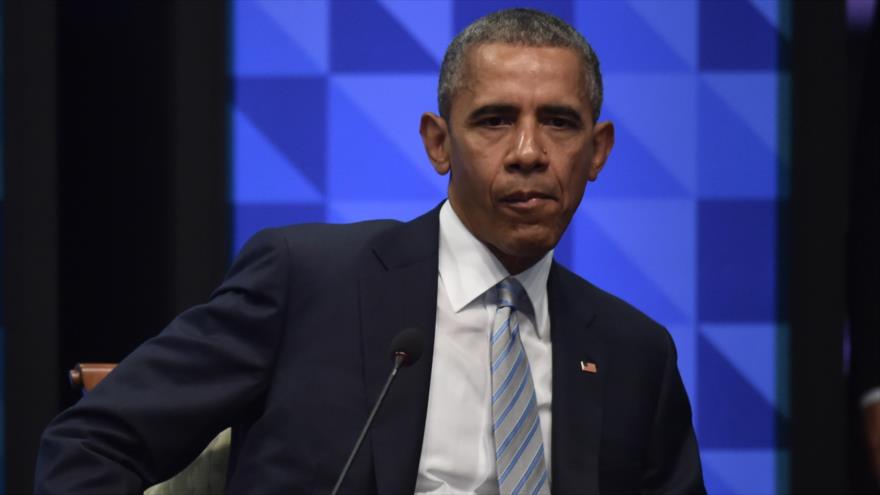 El presidente estadounidense, Barack Obama, en Manila, capital de Filipinas, donde se celebra la cumbre de Cooperación Económica Asia-Pacífico (APEC), 19 de noviembre de 2015.