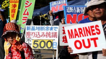 Okinawa reafirma su rechazo contra la construcción de nueva base militar de EEUU