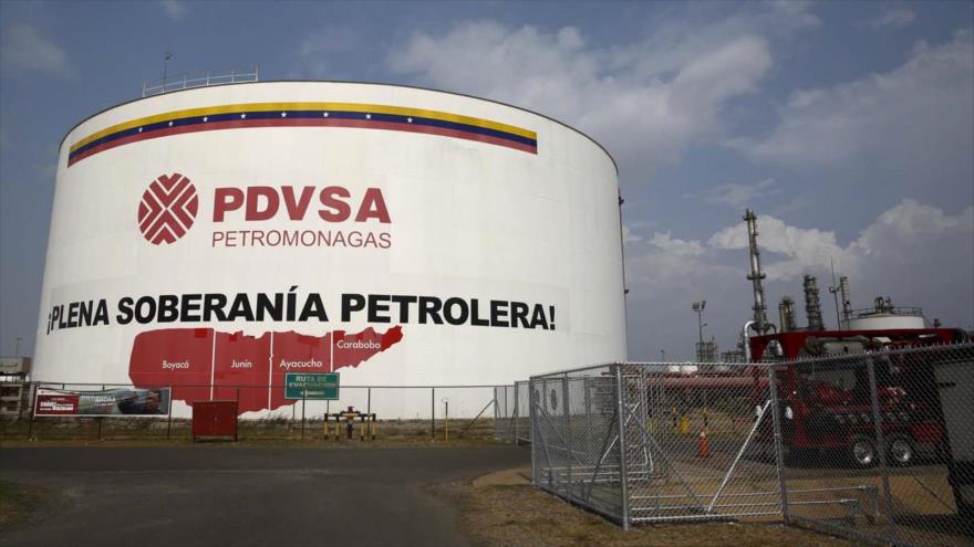 Una refinería de la petrolera estatal PDVSA. 