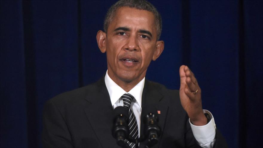 El presidente de Estados Unidos, Barack Obama, durante una conferencia de prensa en la capital de Malasia, Kuala Lumpur. 22 de noviembre de 2015.