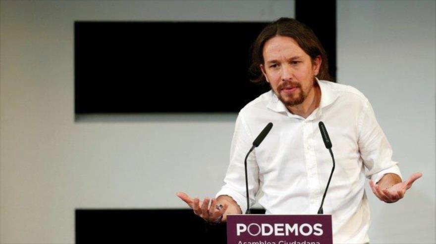 Secretario general del partido español Podemos, Pablo Iglesias.