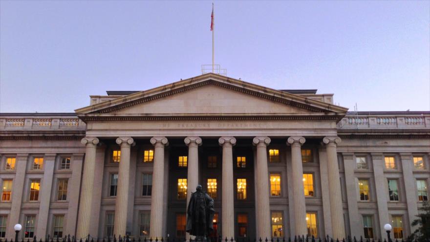 Sede del Departamento de Tesoro de EE.UU. en Washington, capital de Estados Unidos.