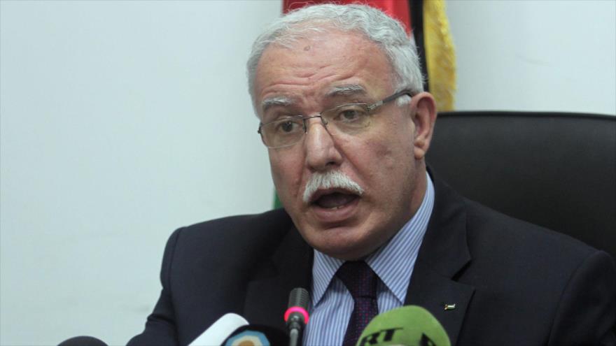 El ministro palestino de Asuntos Exteriores, Riad al-Maliki. 